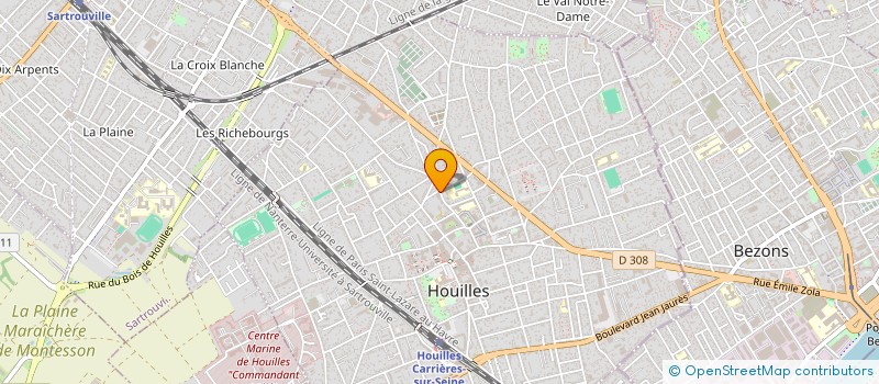 localisation de l'entreprise SIBAI  HOUILLES