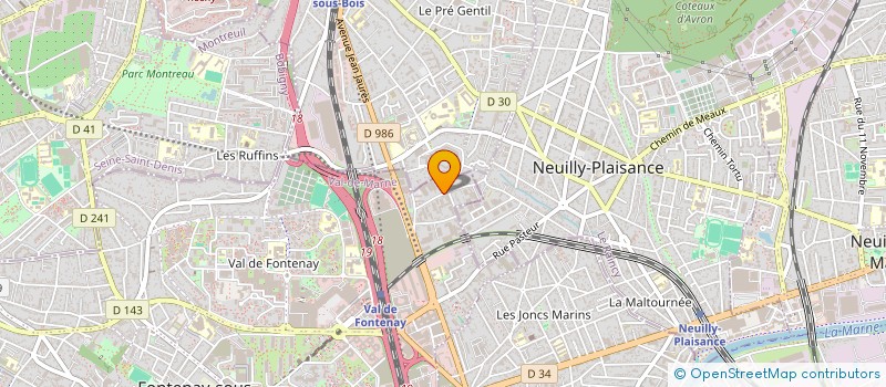 localisation de l'entreprise SIBAM à FONTENAY-SOUS-BOIS