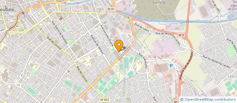 localisation de l'entreprise SIBANORD à ROUBAIX