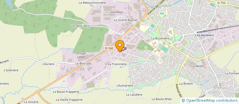 localisation de l'entreprise SIBAP à LES HERBIERS
