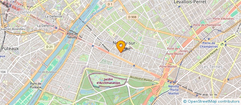 localisation de l'entreprise SIBAR à NEUILLY-SUR-SEINE