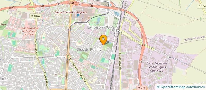localisation de l'entreprise SIBARITA à DIJON