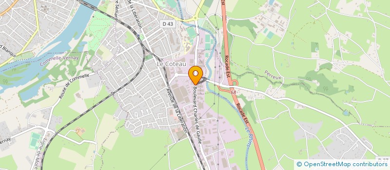 localisation de l'entreprise SIBAUD B'AT EQUIP  LE COTEAU