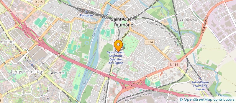 localisation de l'entreprise SIBECX INTERNATIONAL à SAINT-OUEN-L'AUMONE