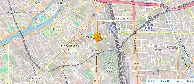 localisation de l'entreprise SIBEL  SAINT-OUEN-SUR-SEINE