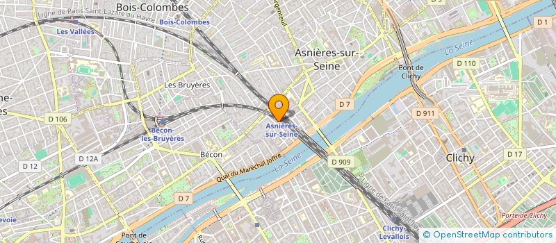localisation de l'entreprise SIBEL à ASNIERES-SUR-SEINE