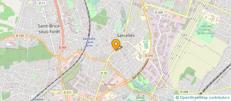 localisation de l'entreprise SIBEL  SARCELLES
