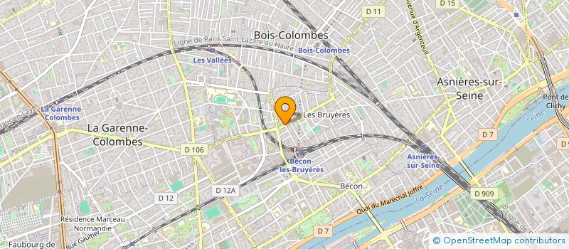 localisation de l'entreprise SIBEL RETOUCHES  ASNIERES-SUR-SEINE