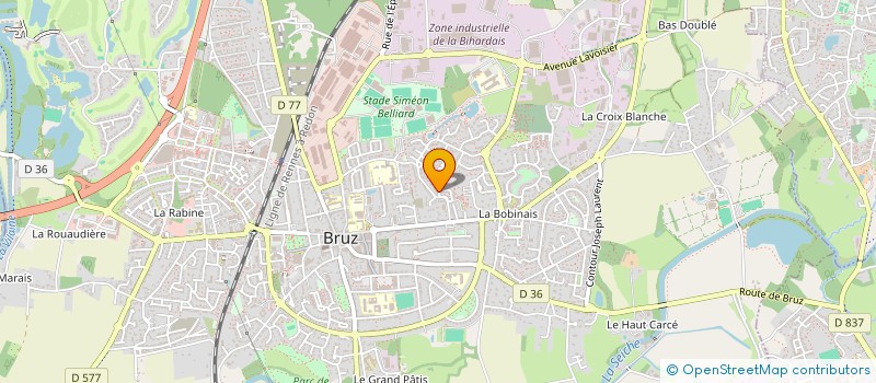 localisation de l'entreprise SIBELIUS  BRUZ