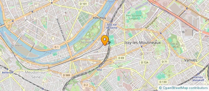 localisation de l'entreprise SIBELIUS à ISSY-LES-MOULINEAUX