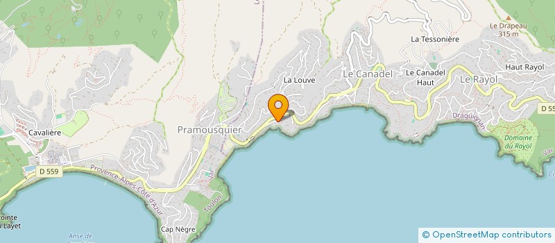 localisation de l'entreprise SIBER à RAYOL-CANADEL-SUR-MER