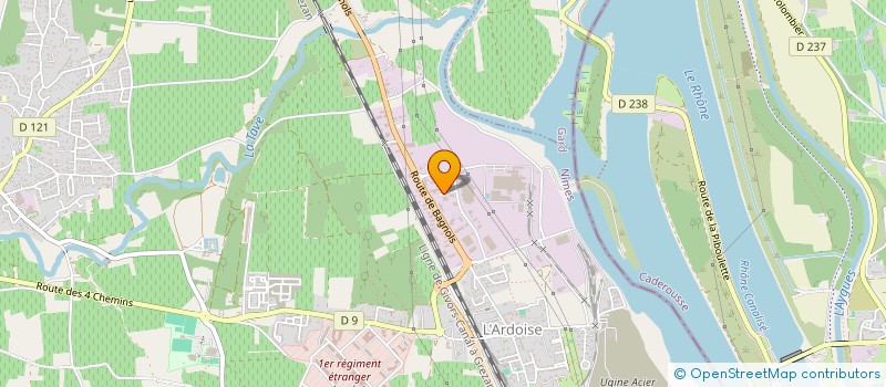 localisation de l'entreprise SIBER  LAUDUN-L'ARDOISE