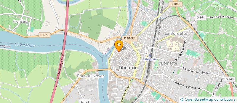 localisation de l'entreprise SIBILE à LIBOURNE