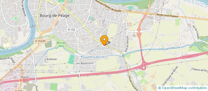 localisation de l'entreprise SIBIUDE COMPANY  BOURG-DE-PEAGE