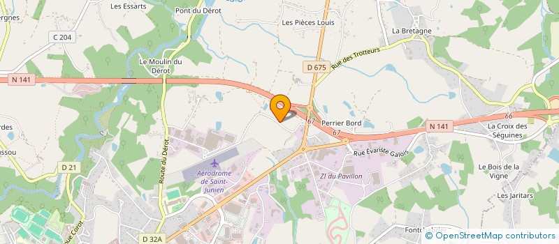 localisation de l'entreprise SIBO à SAINT-JUNIEN