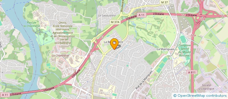 localisation de l'entreprise SIBO IMMO  CARQUEFOU