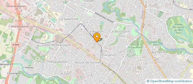 localisation de l'entreprise SIBPL 7 à ORVAULT