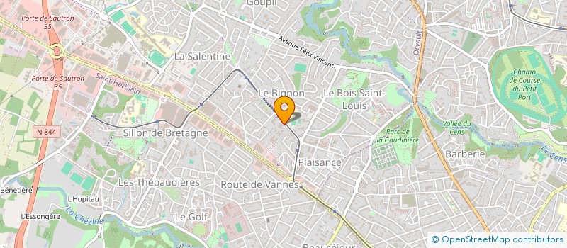 localisation de l'entreprise SIBPL 8 à ORVAULT
