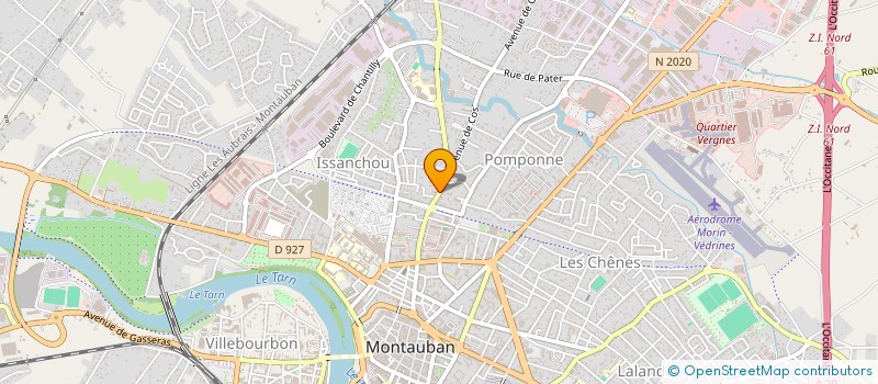 localisation de l'entreprise SIBRAC à MONTAUBAN
