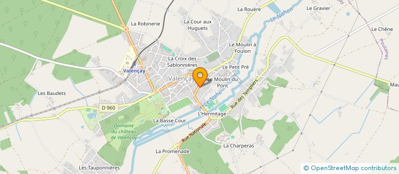 localisation de l'entreprise SIBS INVEST à VALENCAY