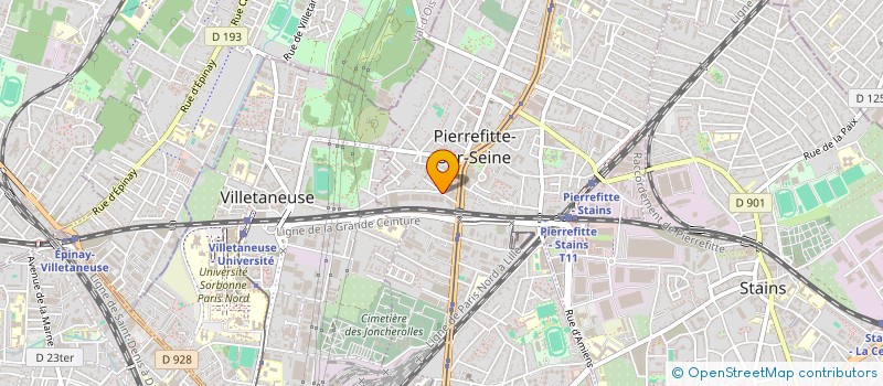 localisation de l'entreprise SIBT à PIERREFITTE-SUR-SEINE