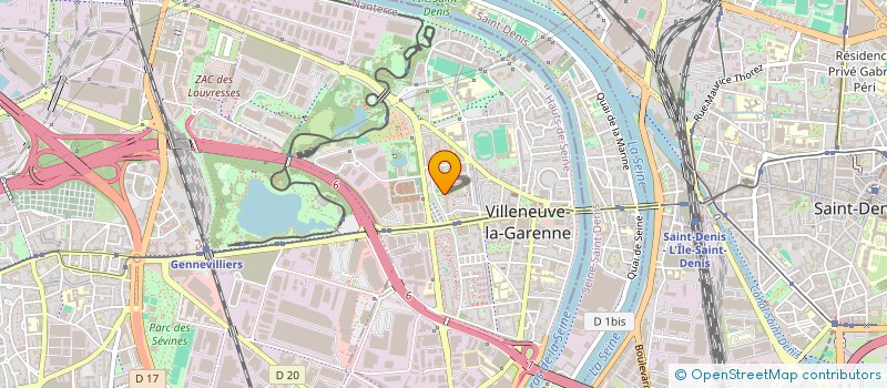 localisation de l'entreprise SIBYCOM à VILLENEUVE-LA-GARENNE