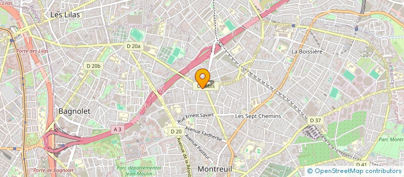 localisation de l'entreprise SIBYLLE à MONTREUIL