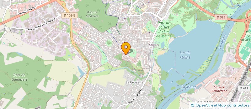 localisation de l'entreprise (SIC ART) PRODUCTION à ANGERS