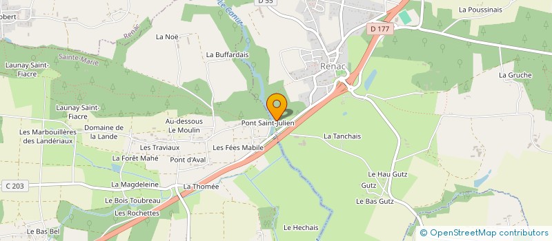 localisation de l'entreprise SIC LE MOULIN  RENAC