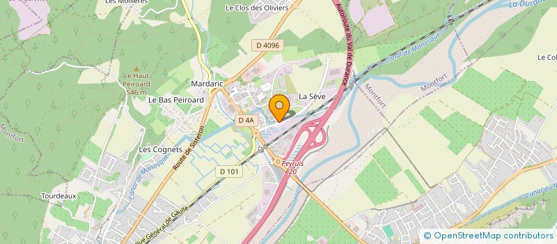 localisation de l'entreprise SICA ALPES DURANCE à PEYRUIS