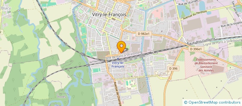 localisation de l'entreprise SICA CHAMPAGNE APPRO à VITRY-LE-FRANCOIS