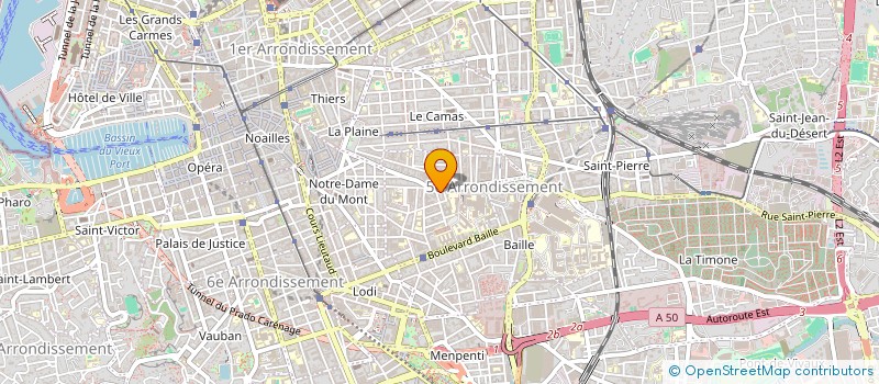 localisation de l'entreprise SICA COIFFURE à MARSEILLE