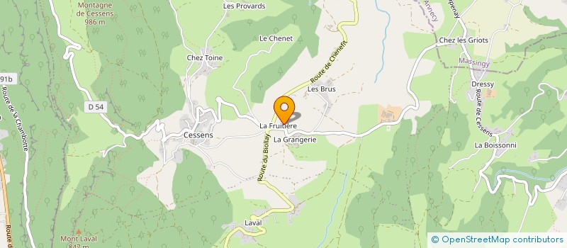localisation de l'entreprise SICA DE LA PORTE DES BAUGES à SAINT-OURS