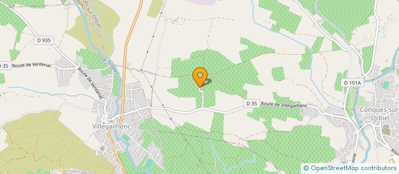 localisation de l'entreprise SICA DES VIGNERONS AUDOIS à CONQUES-SUR-ORBIEL