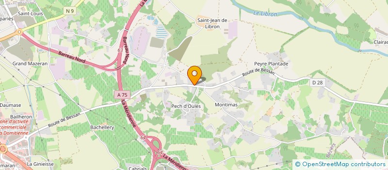 localisation de l'entreprise SICA DU LIBRON à BEZIERS
