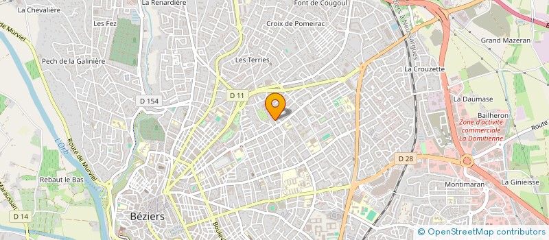 localisation de l'entreprise SICA DU LIROU à BEZIERS