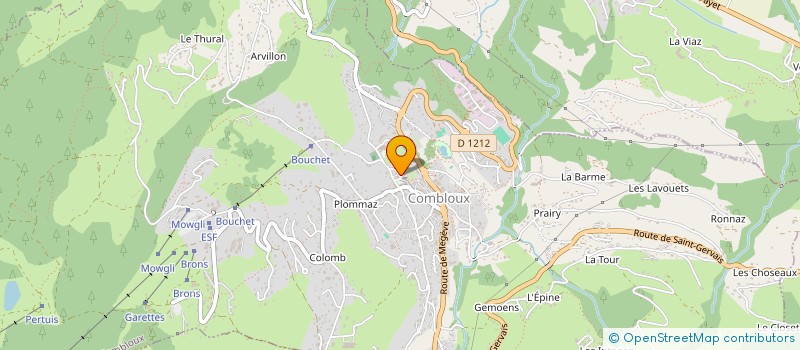 localisation de l'entreprise SICA DU PAYS DU MONT BLANC  COMBLOUX