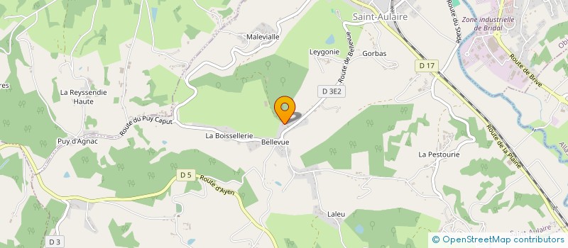 localisation de l'entreprise SICA DU ROSEIX à SAINT-AULAIRE