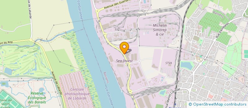 localisation de l'entreprise SICA DU SILO PORTUAIRE DE BORDEAUX  BASSENS