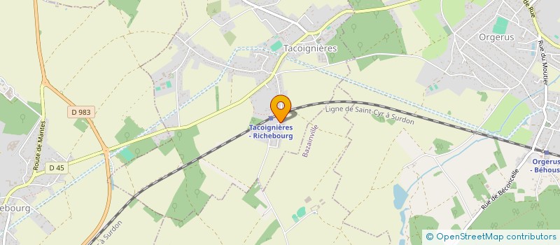 localisation de l'entreprise SICA ELECTR DEP EURE & LOIR - YVELINES  TACOIGNIERES