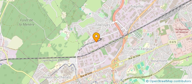 localisation de l'entreprise SICA GROUPEMENT D'ABATTAGE DE BESANCON à BESANCON