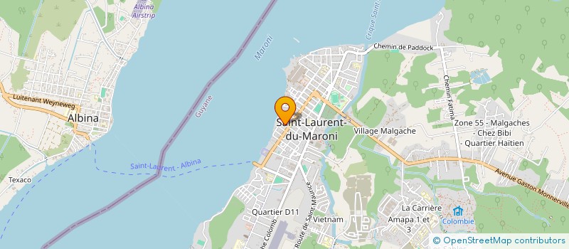 localisation de l'entreprise SICA HEPPAMG à SAINT-LAURENT-DU-MARONI