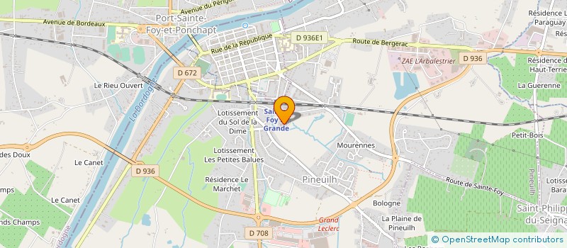 localisation de l'entreprise SICA LA PRUNICOLE à PINEUILH