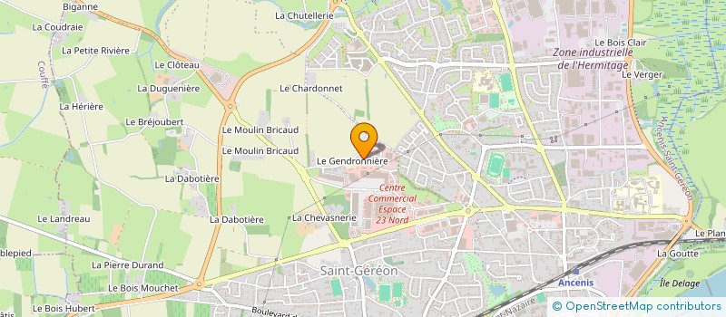 localisation de l'entreprise SICA LAITA à ANCENIS-SAINT-GEREON