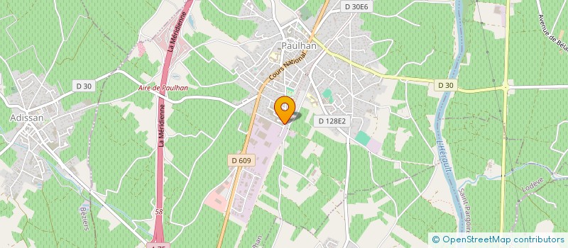 localisation de l'entreprise SICA LES VIGNERONS LANGUEDOCIENS à PAULHAN