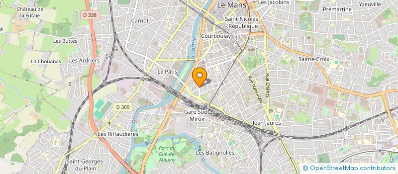 localisation de l'entreprise SICA MAINE FRUITS  LE MANS