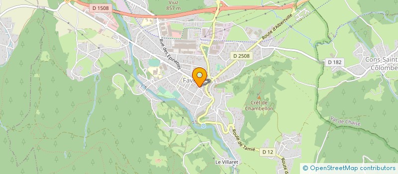 localisation de l'entreprise SICA PAYS DE FAVERGES ET DU LAUDON à FAVERGES-SEYTHENEX