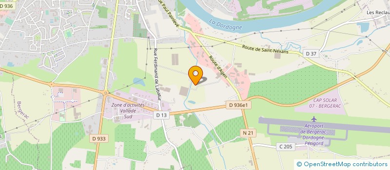 localisation de l'entreprise SICA PRUNIDOR à BERGERAC