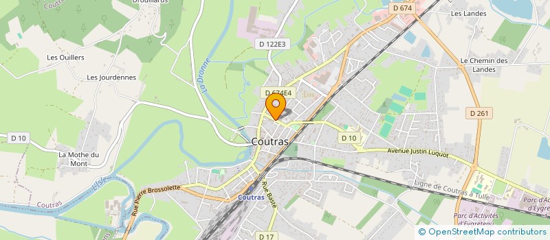 localisation de l'entreprise SICA RAISINOR FRANCE ALCOOLS  COUTRAS