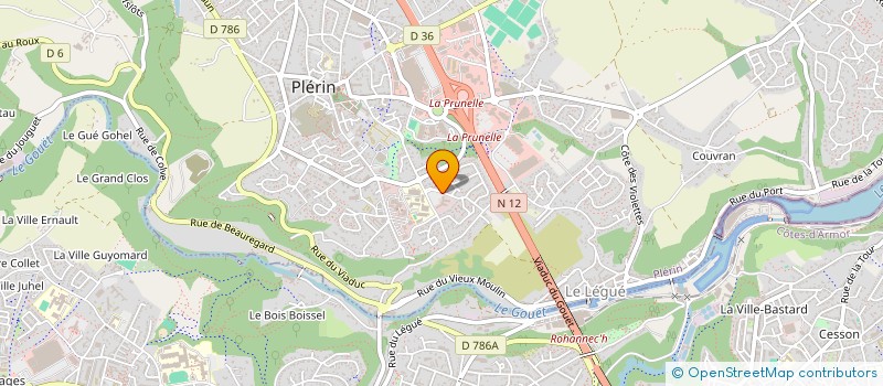 localisation de l'entreprise SICA SA BREIZ ELAN à PLERIN